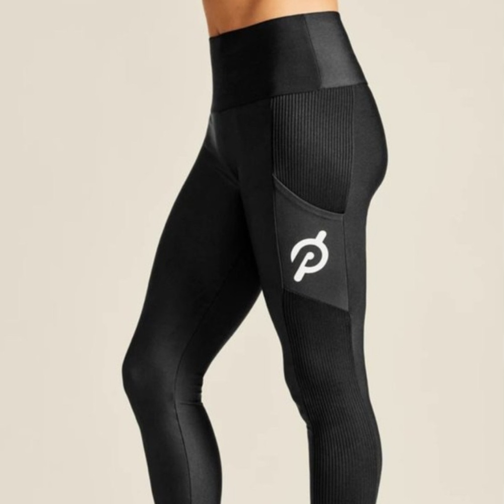Black Peloton Leggings with Logo